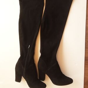 Call It Spring Black Over-the-Knee Boots